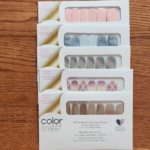 Color Street Pastel and Glitter Nail Strips Collection